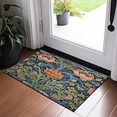 cheap Doormats-Floral Doormat Floor Mats Washable Rugs Kitchen Mat Non-Slip Oil Proof Rug Indoor Outdoor Mat Inspired by William Morris Bedroom Decor Bathroom Mat Entrance Rug