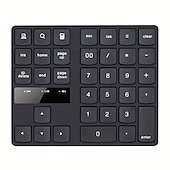 levne Klávesnice-usb 2,4g bezdrátová numerická klávesnice 35 kláves vestavěná dobíjecí baterie typu C nabíjecí rozhraní kancelářská numerická klávesnice pro finanční účetnictví