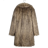 abordables Manteaux &amp; vestes-Homme Manteau d&#039;hiver Veste d&#039;Hiver Manteau en fausse fourrure Extérieur Usage quotidien Chaud Poche Automne Hiver Plein Mode Vêtement de rue Revers Normal Noir Blanche Jaune Marron Gris Claire Veste