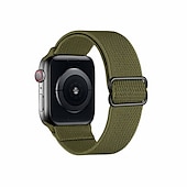 abordables correas de reloj de manzana-Compatible con Apple Watch Correa 38mm 40mm 41mm 42mm 44mm 45mm 49mm Trenzado Elástico Ajustable Tejido correa de repuesto para iwatch Ultra 2 Series 9 8 7 SE 6 5 4 3 2 1