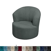 billiga Fåtöljskydd och armlöst stoltäckning-stretch vridbar stolsöverdrag vinröd klubbstol ledig stol underöverdrag accent modern stil rund fåtölj möbelskydd möbelskydd tjocka spandex jacquard överdrag tvättbar