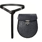 abordables Accesorios y más-Medieval Cinturón Vikingo Unisexo Celta Vikingo Víspera de Todos los Santos Carnaval Rendimiento Fiesta LARP Adulto Cinturón Maleta