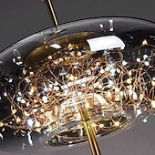 tanie Światła wysp-Żyrandol z kryształkami gipsowymi, metalowy, led, globle design, lampa wisząca, nordycki, luksusowy, nowoczesny, kreatywny, wiszący bar, sypialnia, lampka nocna, gabinet, lampa wisząca