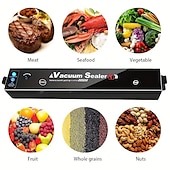 abordables Électroménager-Machine de scellage sous vide automatique-gardez les aliments frais plus longtemps avec 10 sacs gratuits voyants LED &amp; système d&#039;étanchéité à l&#039;air