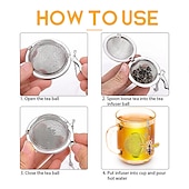 economico Utensili e gadget da cucina-2 pezzi infusore per tè tè sfuso più ripido in acciaio inossidabile palla da tè a maglia fine infusori per tè a foglia sfusa ciondolo carino diffusore per tè con ape miele &amp; il ragno incanta il colino