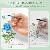 economico pittura, disegno e materiale artistico-1 matita colorata - combinazione di colori elegante e classica - matite magiche con penna in metallo senza inchiostro da 0,5 mm per opere d&#039;arte eterne, regali di Halloween, Ringraziamento e Natale