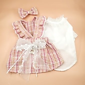 baratos Vestidos-Cachorros Gatos Vestidos Camisetas Moda Estilo bonito Inverno Macio Lavável Confortável Ao ar livre Festa Casual / Diário Roupas para cães for Bichon Frise Poodle Pomerânia Animais de Pequeno Porte