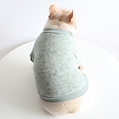 billiga Pyjamas-Hund Katt Tröja Pyjamas Mode söt stil Vinter Varm Mjuk Tvättbar Bekväm Utomhus Inomhus Ledigt / vardag Hundkläder for Bichon Frisé Pudel Pommeran valpen eller det lilla husdjuret Fjäril