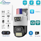 cheap Outdoor IP Network Cameras-2MP Dual Lens Security WIFI Camera Outdoor V380 Pro Smart Home Waterproof Wireless Speed Dome CCTV Camera Auto Tracking