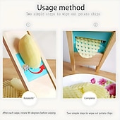 cheap Fruit &amp; Vegetable Tools-Potato Slicer Cut Potato Grid Artifact Grid Wipe Grid Knife Vegetable Cutter Wave Knife Cut Flower Knife Gadgets Accessories