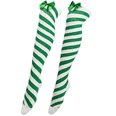 preiswerte Weihnachtsmütze &amp; Zubehör-Weihnachtsmann Elf Strümpfe / Strumpfhosen Damen Weihnachten Silvester Heiligabend Weihnachten Erwachsene Weihnachten Silvester Socken