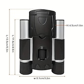 cheap Rangefinders &amp; Telescopes-Outdoor HD Powerful Binoculars Screen Video Photo Recorder Telescope Zoom 8X Digital Telescope Portable Travel Camping Battery Capacity No TF Card.