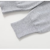 voordelige pullover voor heren-Voor heren Trui Geribd breien Normaal Gebreid Effen Kleur V-hals Modern eigentijds Werk Alledaagse kleding Kleding Winter Kameel Zwart S M L