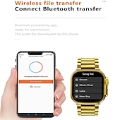 economico Smartwatch-M9 Ultra Max Orologio intelligente 2.1 pollice Intelligente Guarda Bluetooth Pedometro Avviso di chiamata Tracker di fitness Compatibile con Android iOS Da donna Da uomo Standby lungo Chiamate in