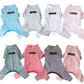 billige Pyjamas-Hunder Katter Pyjamas Mote søt stil Vinter Myk Vaskbar Bekvem utendørs Fritid / hverdag Hundeklær for Bichon Frisé Puddel Pommeran ungt kjæledyr Sommerfugl