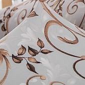 billige Lenestoldeksel og armløst stolomslag-stretch wingback stoltrekk vinge stol slipcovers med seteputetrekk spandex jacquard wingback lenestoltrekk til ikea strandmon stol