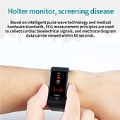 ieftine Ceasuri Smart-imsoi ecran ips de 1,47 inci lipide din sânge acid uric glicemie ecg tensiune arterială sănătate ceas inteligent monitorizare temperatură pedometru memento de apel compatibil cu Android ios femei