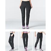 halpa Housut ja shortsit-Naisten Vaellushousut Kesä Ulko- Hengittävä Vedenkestävä Nopea kuivuminen Kevyt Housut Alaosat Joustava vyötärö Vetoketjullinen tasku Violetti Musta Spandex Metsästys Kalastus Kiipeily M L XL XXL XXXL