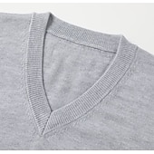 voordelige pullover voor heren-Voor heren Trui Geribd breien Normaal Gebreid Effen Kleur V-hals Modern eigentijds Werk Alledaagse kleding Kleding Winter Kameel Zwart S M L