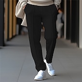 economico Pantaloni della tuta-Per uomo Nido d&#039;ape Pantaloni della tuta Pareggiatore Pantaloni Pantaloni della tuta a gamba dritta A cordoncino Vita elastica Liscio Comfort Traspirante Informale Giornaliero Per eventi Sportivo Di