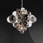 economico Lampadari particolari-9-Light 60 cm Oscurabile Plafoniere Metallo geometrico Finiture verniciate Moderno 110-240 V