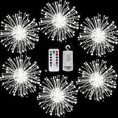 voordelige Batterij String Lights-0,3 m Verlichtingsslingers Kerst Starburst-verlichting 90/120/150/180/200 LEDs EL Warm wit Koel wit Blauw Vuurwerk / Starburst Lights Bruiloft Kerst decoratie Patio 5 V