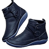 ieftine Botine-Pentru femei Cizme Cadouri de Valentin Mărime Plus Size Pantofi de confort Zilnic Culoare solidă Ghete Botine Iarnă Toc Drept Vârf rotund Elegant Pluș Casual Imitație Piele Dantelat Negru Rosu Gri