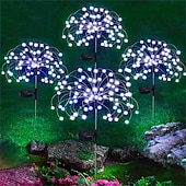 ieftine Lumini de cale și lanterne-1 buc 3 W Lumini Solare LED Lumini și felinare ale căii Alimentat solar Crăciun decor de nunta Alb Cald Alb Rece Albastru 5 V 200/150/120/90 LED-uri de margele