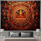 tanie Tkanina mandali-indyjska mandala wisząca gobelin wall art duży gobelin mural wystrój fotografia tło koc zasłona strona główna sypialnia dekoracja salonu