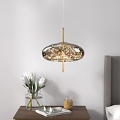 tanie Światła wysp-Żyrandol z kryształkami gipsowymi, metalowy, led, globle design, lampa wisząca, nordycki, luksusowy, nowoczesny, kreatywny, wiszący bar, sypialnia, lampka nocna, gabinet, lampa wisząca