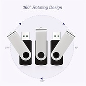 cheap Computer Peripherals-128GB USB Flash Drives 64GB 32GB USB 3.0 High Speed Rotating USB Stick External Storage Micro Memory Stick For Computer