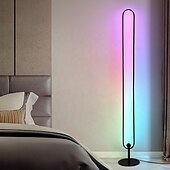 cheap LED Floor Lamp-LED Floor Lamp, RGB Corner Floor Lamp with Remote &amp; Smart APP Control, Music Sync,Modern Floor Lamp with DIY Mode, Color Changing Smart Standing Lamp for Living Room, Bedroom, Gaming Room 110-240V