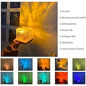 abordables Lampes de table-Lampe de Table Décorative Artistique Batterie Li intégrée Pour Chambre à coucher ABS Transparent