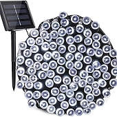 ieftine Lumini cu coarde solare-lumini solare de Crăciun în aer liber – 30-1000 LED-uri sârmă verde, 8 moduri rezistente la apă pentru pomul de Crăciun, petrecere în grădină
