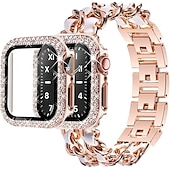 ieftine Curele Apple Watch-Banderolă Sport Compatibil cu Curea de ceas Apple Watch 38mm 40mm 41mm 42mm 44mm 45mm cu Case Oțel inoxidabil Curea de ceas de schimb pentru iwatch Series 9 8 7 6 5 4 3 2 1 SE