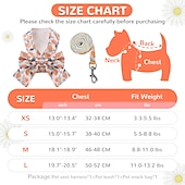 cheap Dog Collars, Harnesses &amp; Leashes-Dog Harness and Leash Set with Bow Knot No Pull Pet Daisy Floral Harness with D-Ring Soft Mesh Dog Harness Vest Set Escape Proof Princess Puppy Harness for Small Girl Dogs Cats