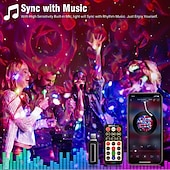 economico Lampada proiettore e proiettore laser-Luce del proiettore Altoparlante Bluetooth Controllato da remoto Matrimonio Feste Regalo Multicolore