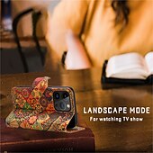 cheap iPhone Cases-Vintage Mandala Wallet Case for iPhone 16e 16 15 Pro Max Plus 14 13 12 11 Pro Max Plus – Flip Cover with Stand, Magnetic Closure, PU Leather Full Protection