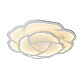 cheap Ceiling Lights-LED Ceilling Light Dimmable Flower Design Modern Metal Hanging Chandelier Light LED Suspension Light Creative Hanging Ceiling Light in White for Living Room Restaurant Bar 110-240V