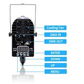 voordelige Projectorlamp &amp; laserprojector-uking 1 stks 30 w rgb podium licht led spot bewegende kop dmx disco dj party stemgestuurde led podium licht