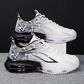 preiswerte Sneaker für Herren-Leichte Air-Cushion-Sneaker für Herren mit transparentem Design – trendige Sportschuhe mit Schnürung zum Laufen und für die Freizeit