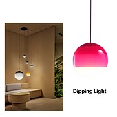 economico Luci Isola cucina-luci a sospensione a led design unico in vetro sfumato colore mini illuminazione a sospensione 15 / 25cm per luci isola cucina camera da letto 1 confezione bianco caldo 110-240v