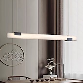 abordables Suspension-led pendentif lumières ligne desin marbre cuisine moderne foyer entrée luminaires plafond suspendu globe sur table blanc chaud 110-240v