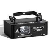 cheap Projector Lamp&amp;Laser Projector-DMX512 LED Indoor Stage Lights RGB Laser Scanner Beam Effect Stage Light Sound Activated Bedroom Laser Projector Lighting Show for DJ Disco Church Birthday Party Xmas