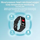 ieftine Ceasuri Smart-imsoi ecran ips de 1,47 inci lipide din sânge acid uric glicemie ecg tensiune arterială sănătate ceas inteligent monitorizare temperatură pedometru memento de apel compatibil cu Android ios femei