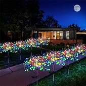 ieftine Lumini de cale și lanterne-1 buc 3 W Lumini Solare LED Lumini și felinare ale căii Alimentat solar Crăciun decor de nunta Alb Cald Alb Rece Albastru 5 V 200/150/120/90 LED-uri de margele