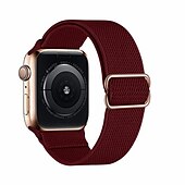 abordables correas de reloj de manzana-Compatible con Apple Watch Correa 38mm 40mm 41mm 42mm 44mm 45mm 49mm Trenzado Elástico Ajustable Tejido correa de repuesto para iwatch Ultra 2 Series 9 8 7 SE 6 5 4 3 2 1