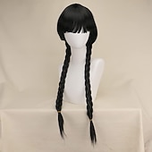 levne Klasický horor-Středa Addams Addamsova rodina středa Šaty Maškarní cosplay Filmové kostýmy for Dámské Dívčí Dospělé Karneval Plesová maškaráda