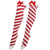 preiswerte Weihnachtsmütze &amp; Zubehör-Weihnachtsmann Elf Strümpfe / Strumpfhosen Damen Weihnachten Silvester Heiligabend Weihnachten Erwachsene Weihnachten Silvester Socken
