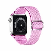 abordables correas de reloj de manzana-Compatible con Apple Watch Correa 38mm 40mm 41mm 42mm 44mm 45mm 49mm Trenzado Elástico Ajustable Tejido correa de repuesto para iwatch Ultra 2 Series 9 8 7 SE 6 5 4 3 2 1